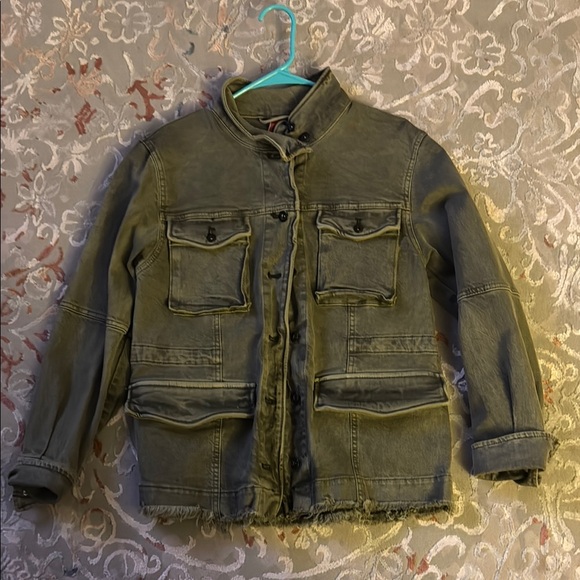 Olive Green Utility Jacket - Picture 1 of 2